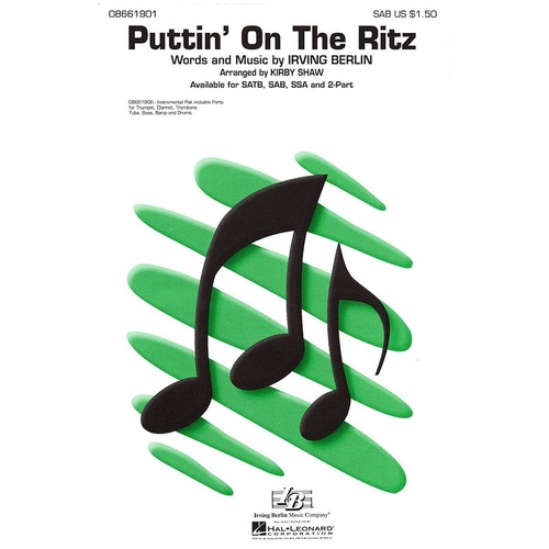 Puttin On The Ritz SATB (Octavo)