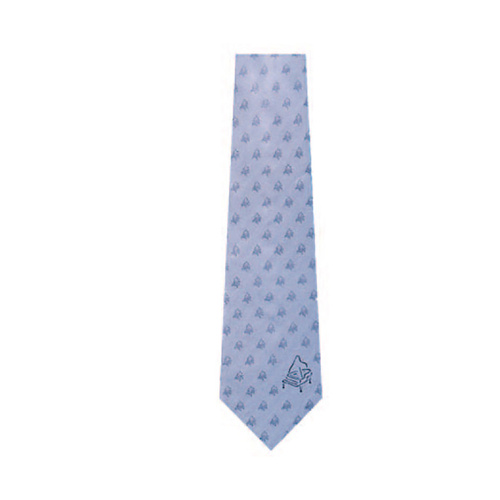 Silk Necktie - Blue with Grand Pianos Design