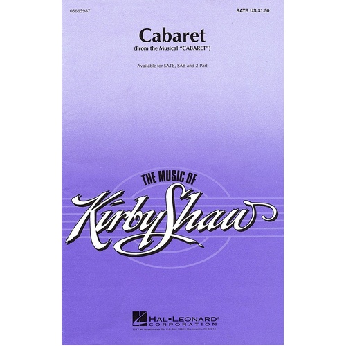 Cabaret SATB (Octavo)