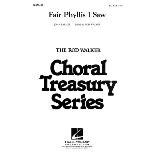 Fair Phyllis I Saw SATB (Octavo)