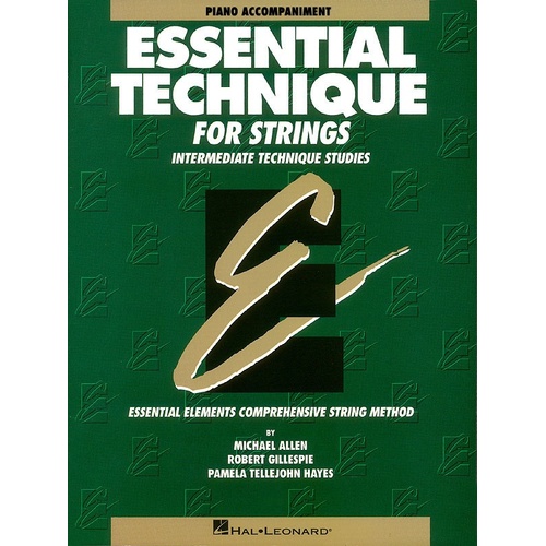Essential Technique Strings Piano Acc (Softcover Book)