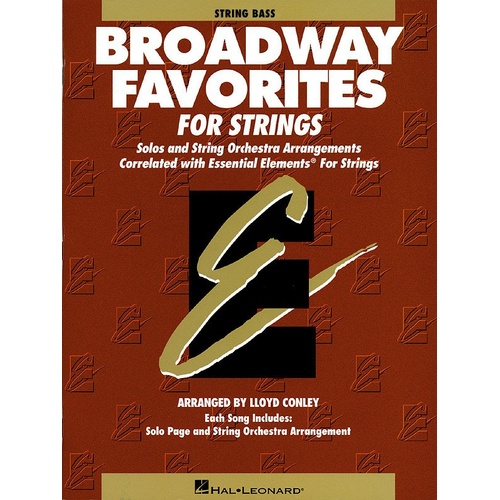 Essential Elements Broadway Favorites Strings Double Bass (Softcover Book)