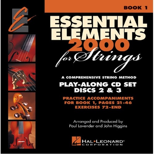 Essential Elements 2000 for Strings Book 1 Play-Along CD Set Discs 2 & 3
