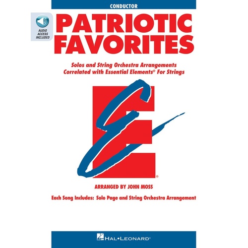 Essential Elements Patriotic Favorites Strings Conductor Book/CD (Softcover Book/CD)