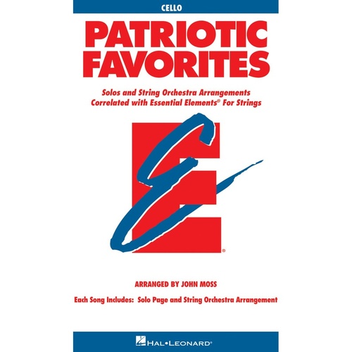 Essential Elements Patriotic Favorites Strings Cello (Softcover Book)