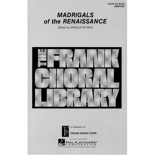 Madrigals Of Renaissance SATB