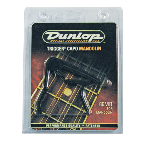 JIM DUNLOP - Trigger Clamp Style Mandolin Capo, spring action grip, Black