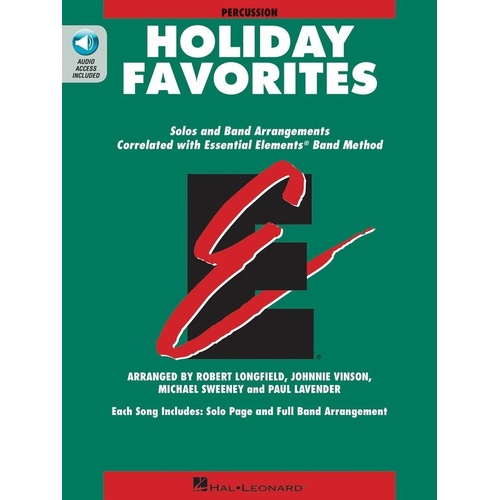 Essential Elements Holiday Favorites for Percussion