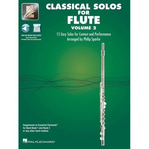 Classical Solos for Flute Volume 2 with Online Audio & Printable Piano Accompaniments