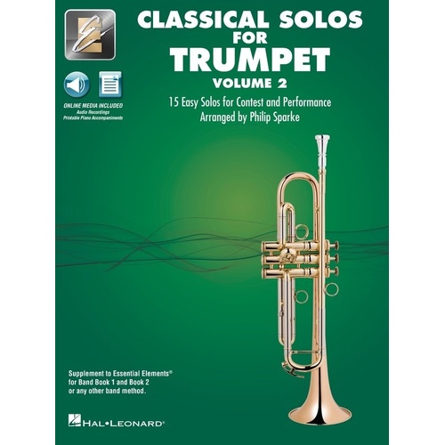 Classical Solos for Trumpet Volume 2 with Online Audio & Printable Piano Accompaniments