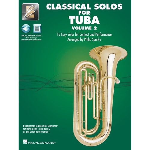 Classical Solos for Tuba Volume 2 with Online Audio & Printable Piano Accompaniments