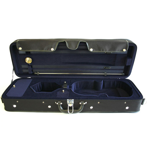 TG Oblong Violin Case-Hill Style Black/Blue 1/8