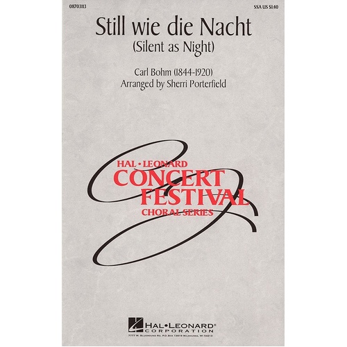 Still Wie Die Nacht (Silent As Night) SSA (Octavo)