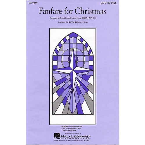 Fanfare For Christmas SATB Arr Snyder (Octavo)