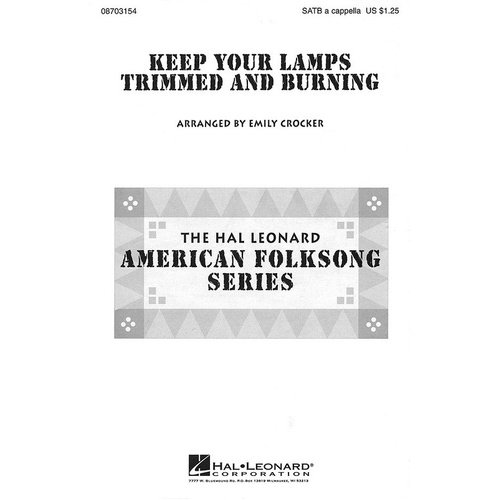 Keep Your Lamps Trimmed And Burnin SATB (Octavo)