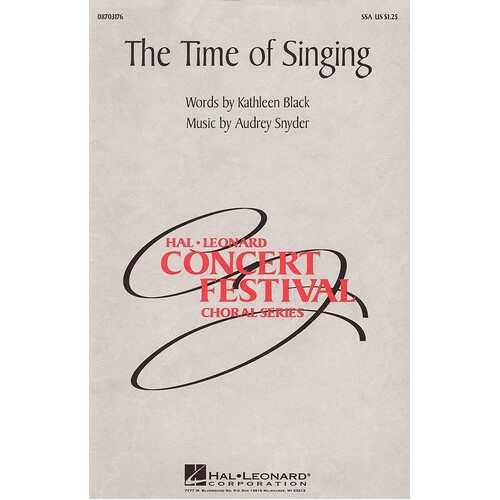 Time Of Singing SSA