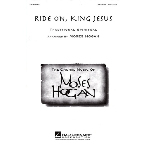 Ride On King Jesus SATB Div A Cappella (Octavo)