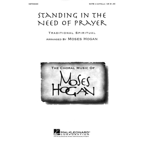 Standing In The Need Of Prayer SATB Acap (Octavo)