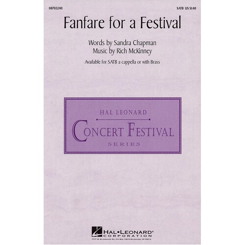 Fanfare For A Festival SATB Arr Chapman (Octavo)
