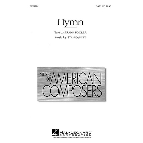 Hymn SATB Arr Pooler