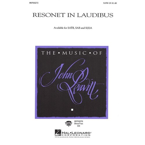 Resonet In Laudibus (Xmas Carol) SAB (Octavo)