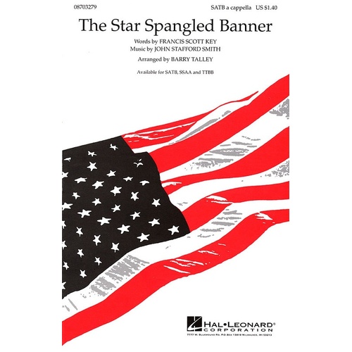 Star Spangled Banner SATB Acap Arr Talley (Octavo)