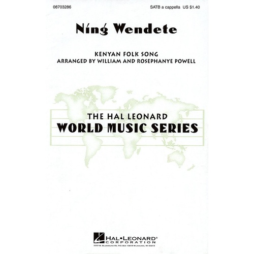 Ning Wendete Kenyan Folk Song SATB Div A Capppel (Octavo)