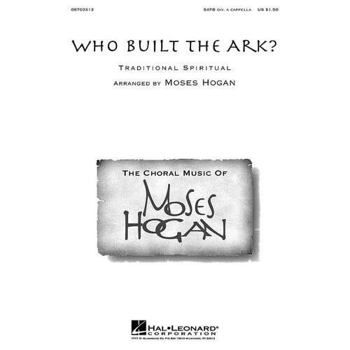 Who Built The Ark SATB A Cappella