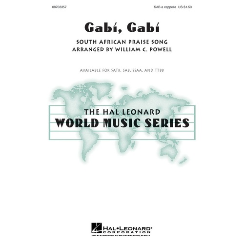 Gabi Gabi SAB A Cappella (Octavo)