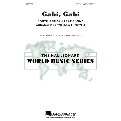 Gabi Gabi SSAA A Cappella (Octavo)