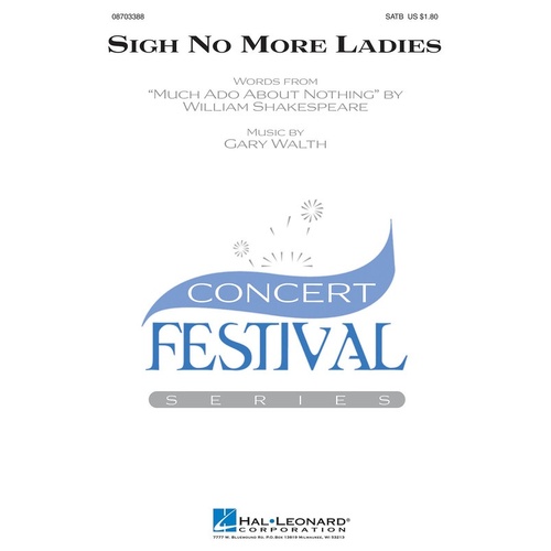 Sigh No More Ladies SATB (Octavo)