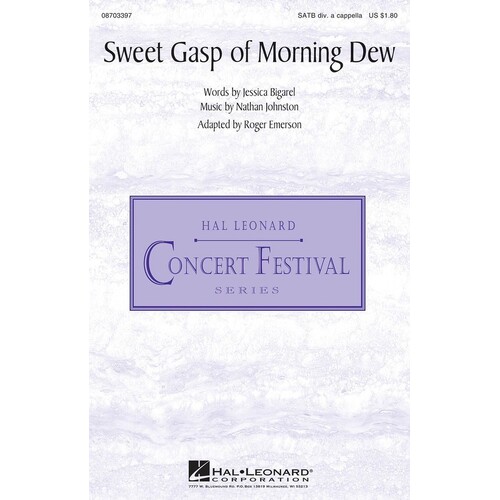 Sweet Gasp Of Morning Dew SATB (Octavo)