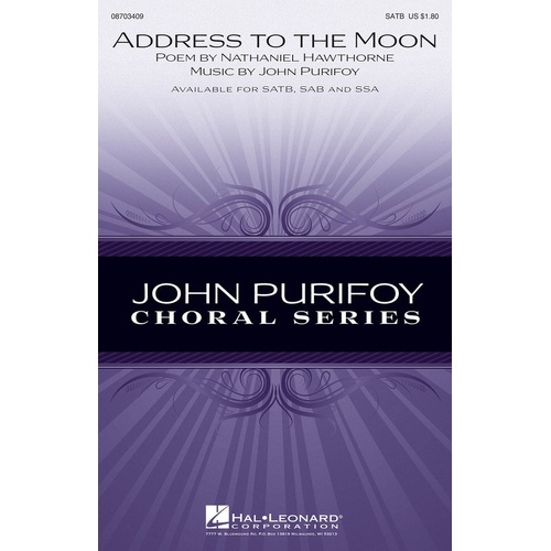 Address To The Moon SSA (Octavo)