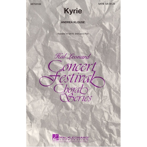 Kyrie SAB (Octavo)