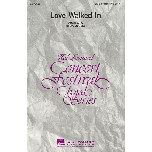 Love Walked In Un SATB Unac (Octavo)