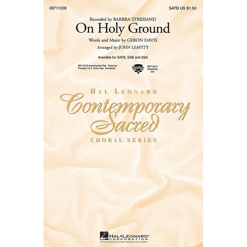 On Holy Ground SATB Arr Leavitt (Octavo)