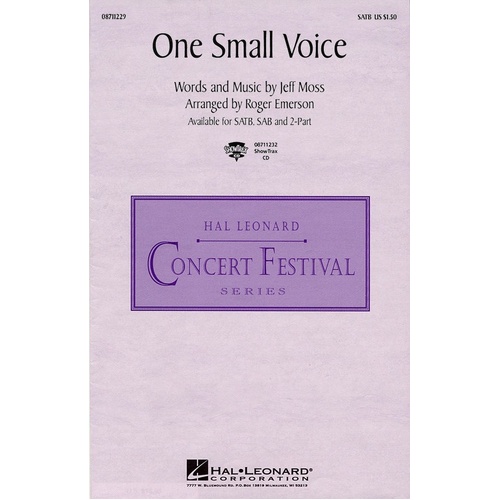 One Small Voice 2 Pt (Octavo)