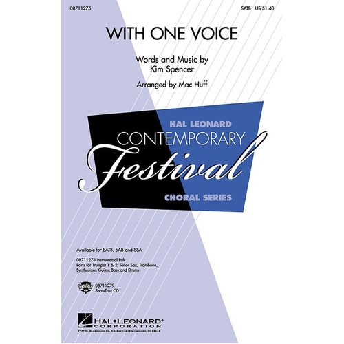 With One Voice Ed Spencer SATB (Octavo)