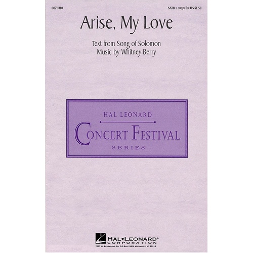 Arise - My Love SATB A Cappella (Octavo)