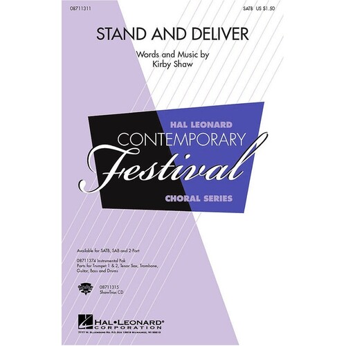 Stand And Deliver SATB