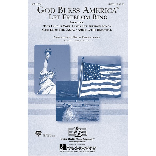God Bless America Let Freedom Ring (Medley) SAB (Octavo)