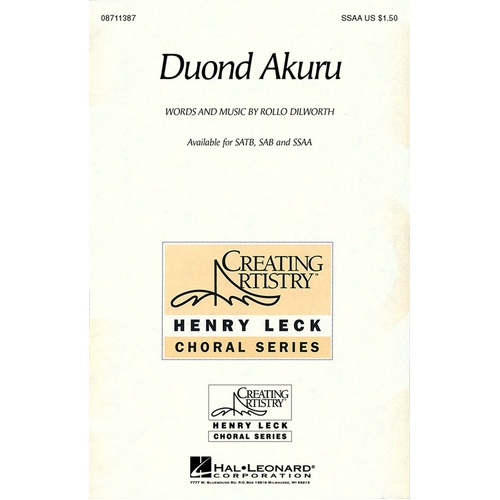 Dunond Akuru SSA (Octavo)