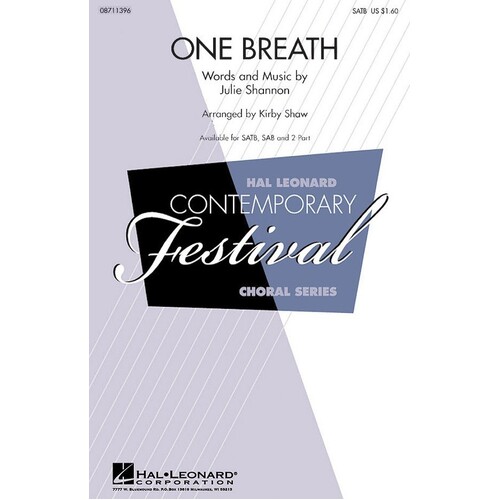 One Breath SATB (Octavo)