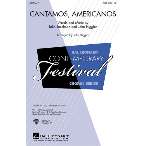 Cantamos Americanos ShowTrax CD (CD Only)