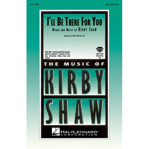 Be There for You SSA Choral Score by Hal Leonard