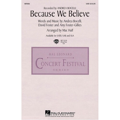 Because We Believe SSA (Octavo)