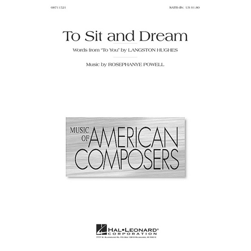 To Sit And Dream SATB Div (Octavo)