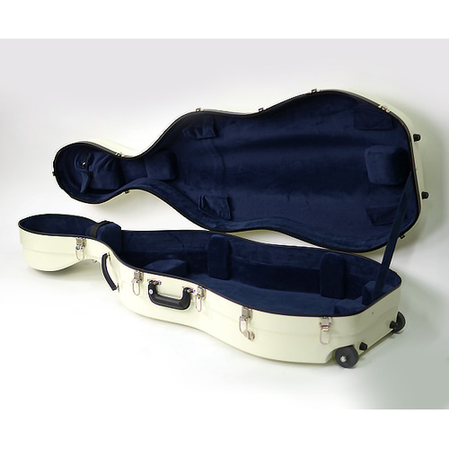 Case Cello Fibreglass-Bobelock-Ivory 3/4