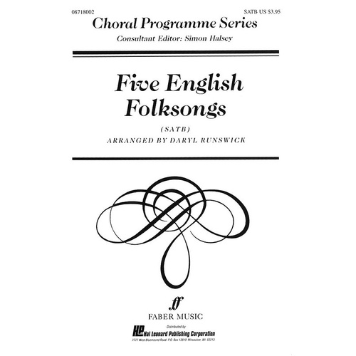 English Folk Songs 5 SATB A Cappella (Octavo)