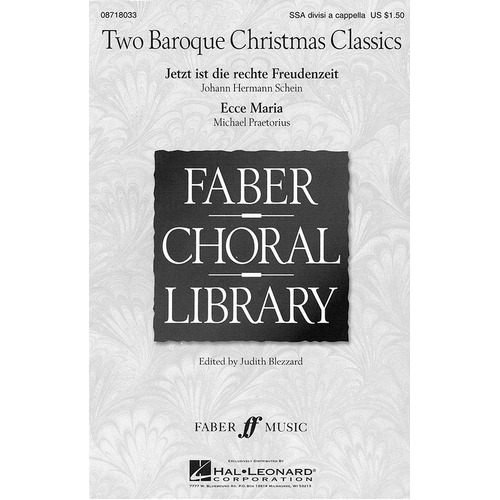 Baroque Christmas Classics 2 SSA Div Acap (Octavo)